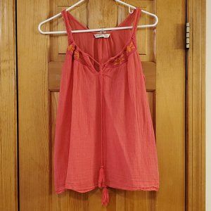 Old Navy Womens Hot Pink Tassel Tank Top M